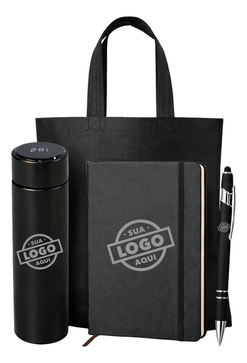Kit Onboarding Presente 4 Peças Personalizado Com Nome Logo